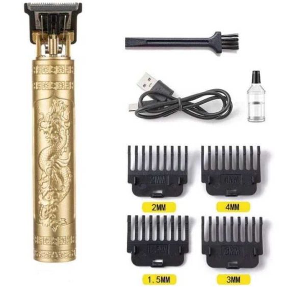 Vintage T9 Rechargeable Electric Hair Trimmer Plastic Body for Men